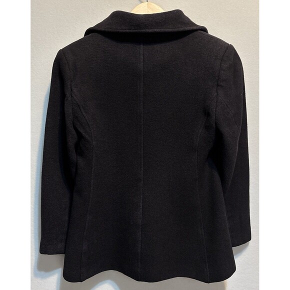 Sutton Studios for Bloomingdale’s Woman’s Single-Breasted Dark Gray Peacoat S 6 - Picture 3 of 7